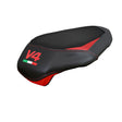 Ducati Panigale V4 2025 Passenger Seat Cover Tappezzeria Comfort Red V4 Logo
