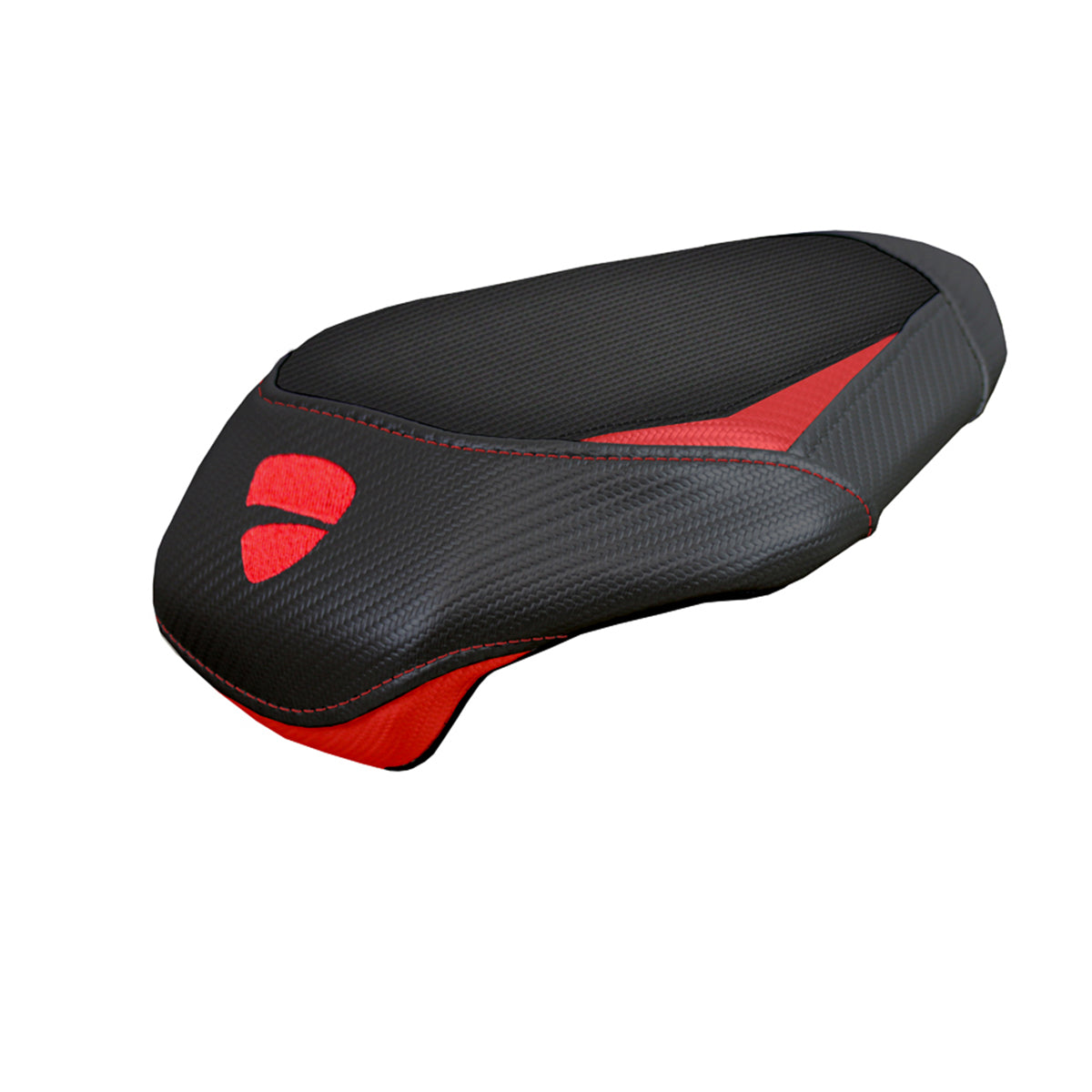 Ducati Panigale V4 2025 Passenger Seat Cover Tappezzeria Comfort Black Red