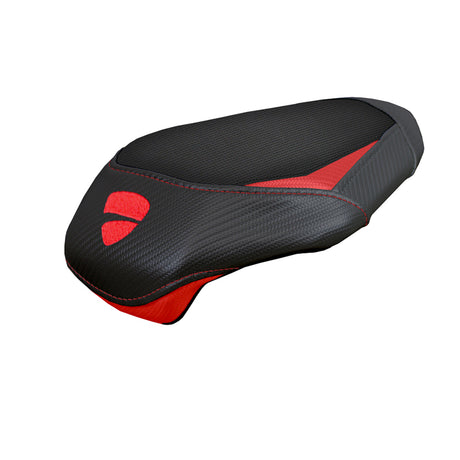 Ducati Panigale V4 2025 Passenger Seat Cover Tappezzeria Comfort Black Red