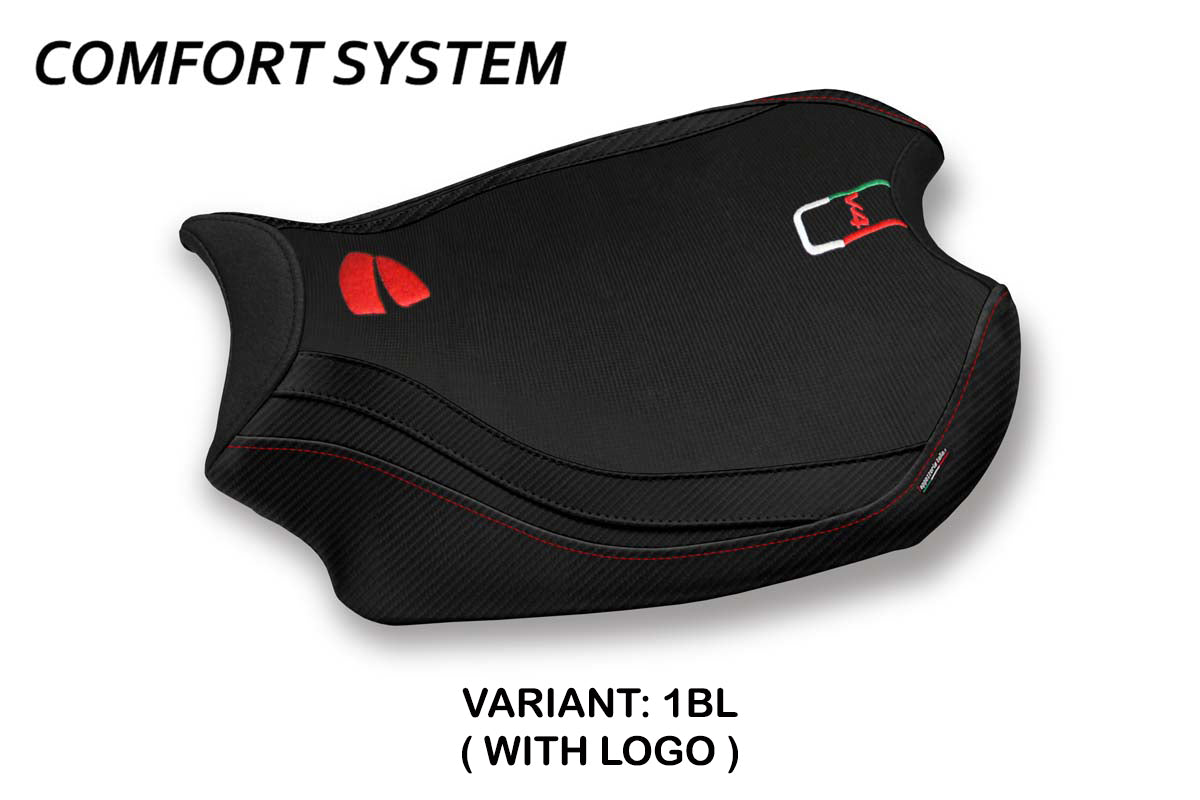 Ducati Panigale V4 2018-2024 Seat Cover Tappezzeria Italia Comfort in Black
