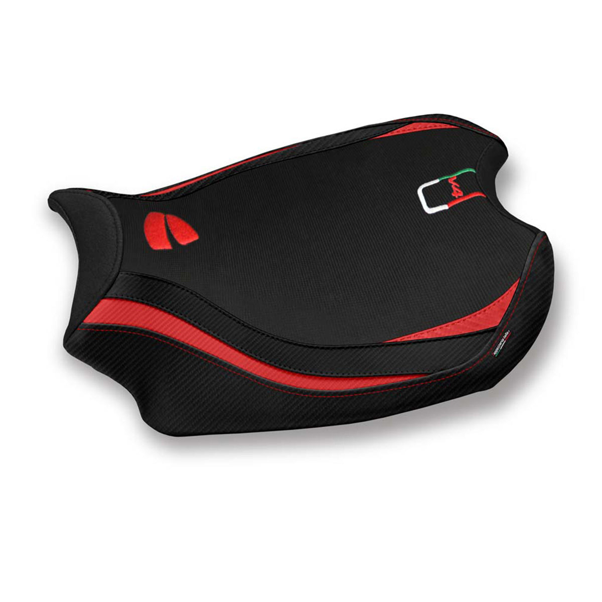Ducati Panigale V4 2018-2024 Seat Cover Tappezzeria Italia in Red and Black