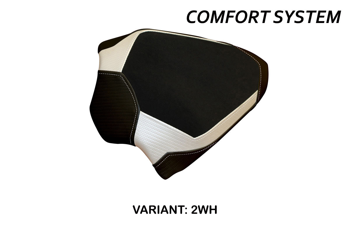Ducati Panigale V4 2018-2024 Passenger Seat Cover Tappezzeria Italia Comfort in White