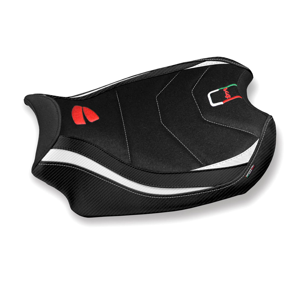 Ducati Panigale V4 2018-2024 Seat Cover Tappezzeria Italia Ultragrip in White