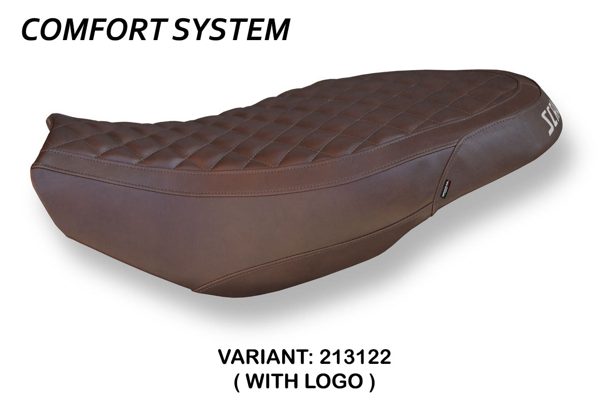 Ducati Scrambler 400 800 1100 2015-2024 Seat Cover Tappezzeria Italia Comfort in Brown