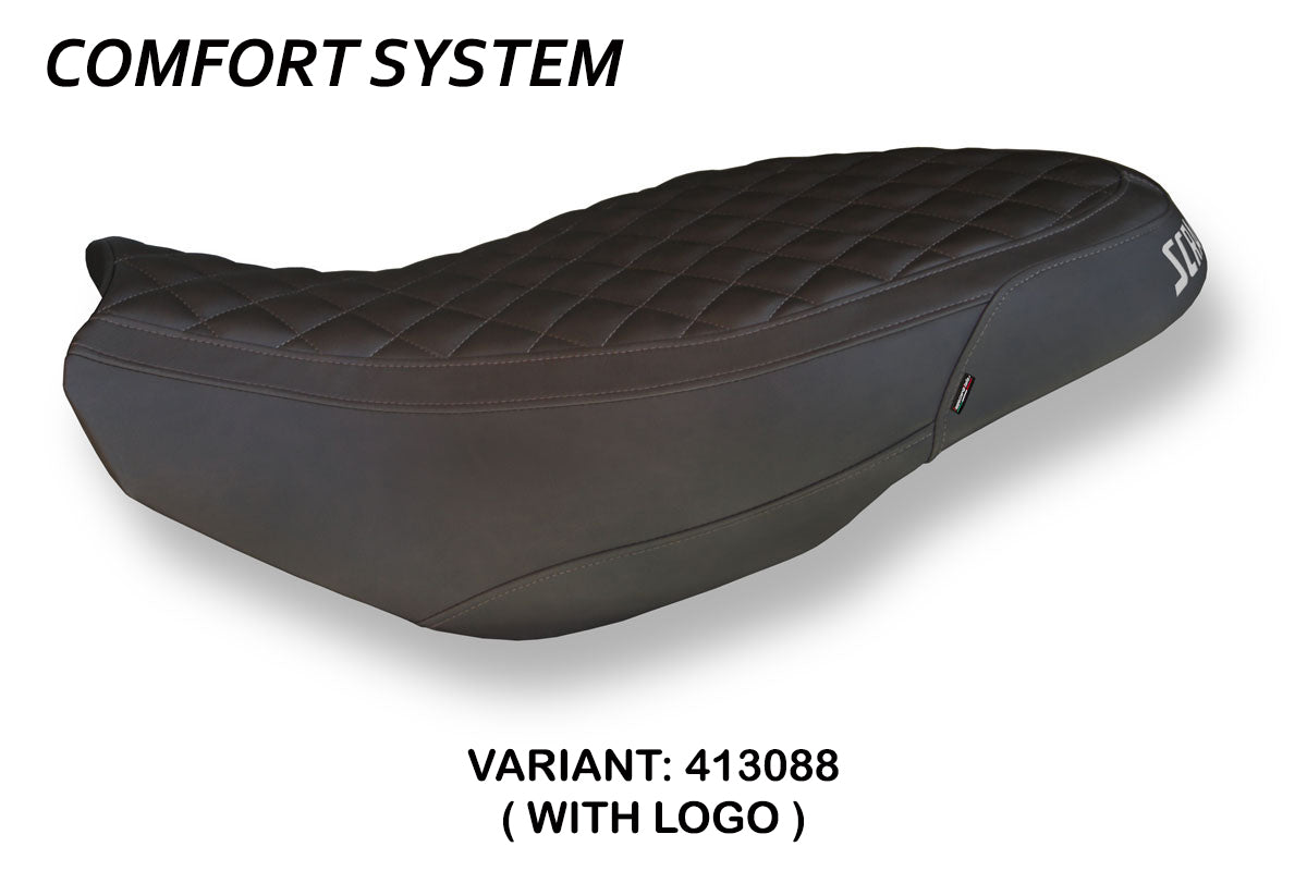 Ducati Scrambler 400 800 1100 2015-2024 Seat Cover Tappezzeria Italia Comfort in Dark Brown