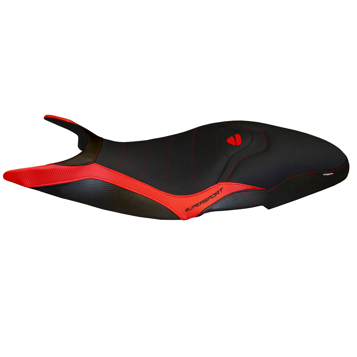 Ducati Super Sport 950S 2017-2024 Seat Cover Tappezzeria Italia Comfort in Red and Black