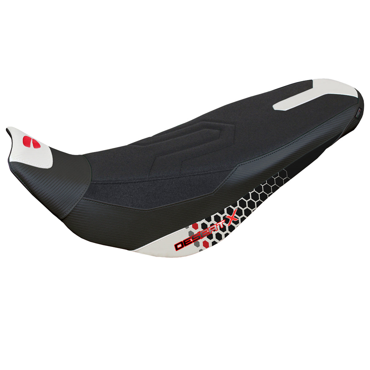 Ducati Desert X Rally 2022-2025 Seat Cover Tappezzeria Italia Ultragrip in Special White
