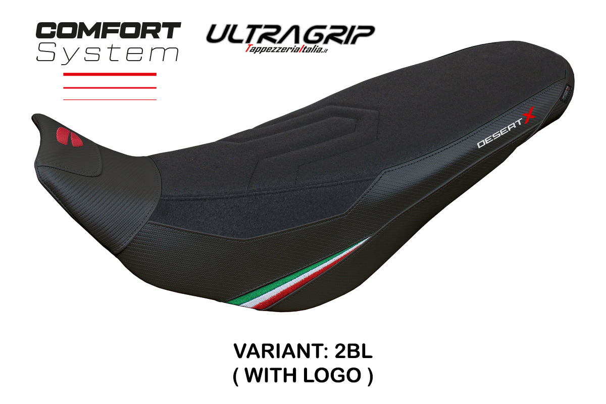 Ducati Desert X Rally 2022-2025 Seat Cover Tappezzeria Italia in Keren Comfort Black