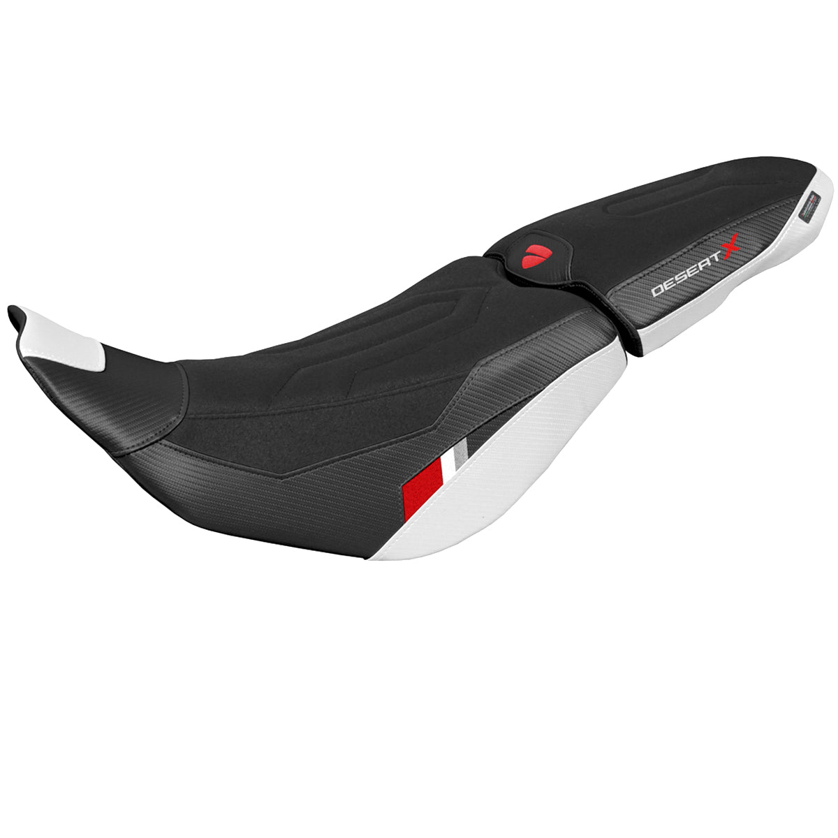 Ducati Desert X 2022-2025 Seat Cover Tappezzeria Italia in Thar Comfort Ultragrip White