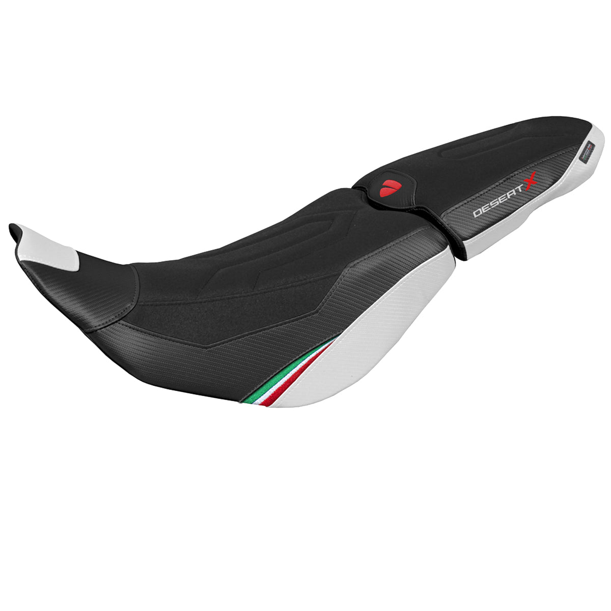 Ducati Desert X 2022-2025 Seat Cover Tappezzeria Italia in Trico Comfort Ultragrip White