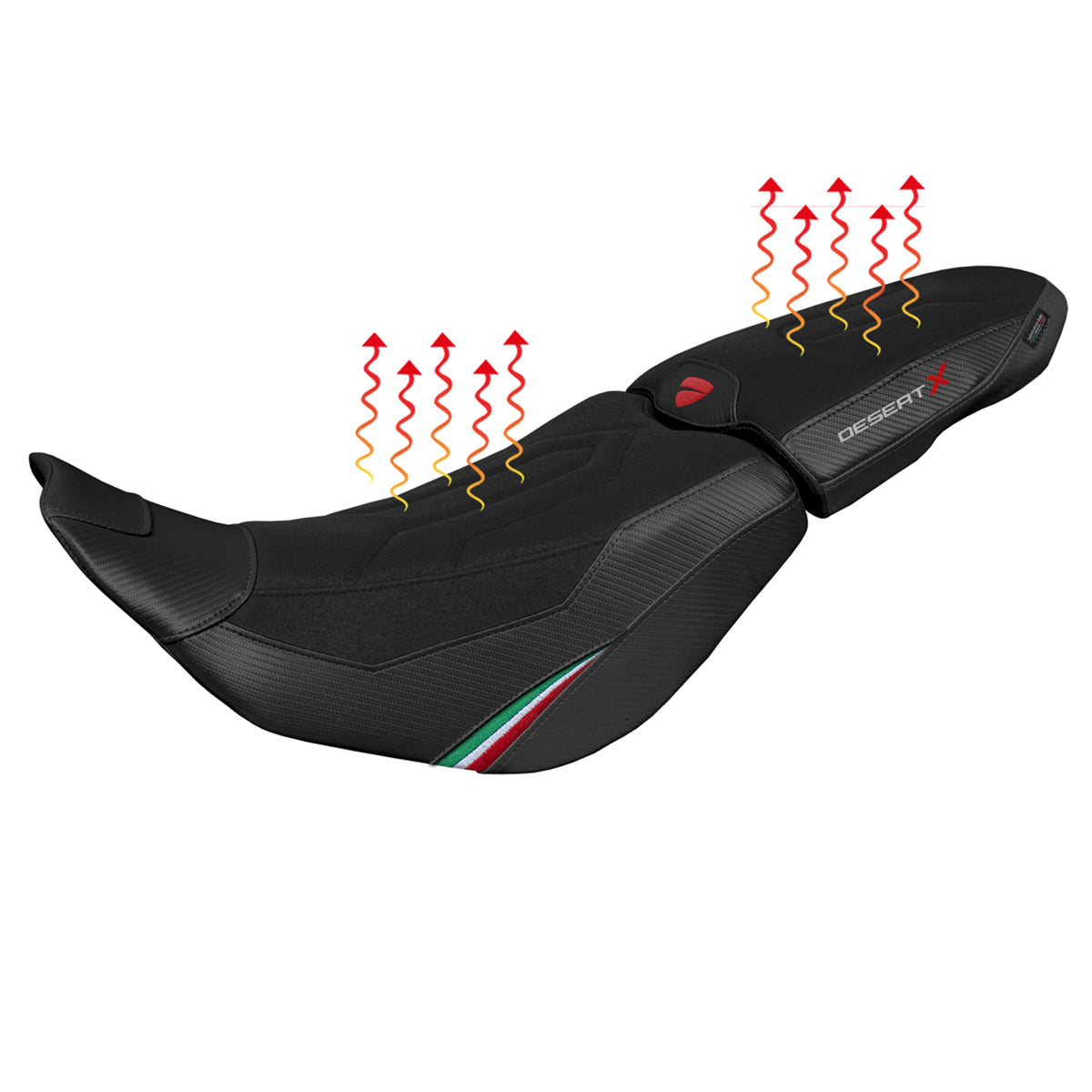 Ducati Desert X 2022-2025 Seat Cover Tappezzeria Heated Ultragrip Comfort Black