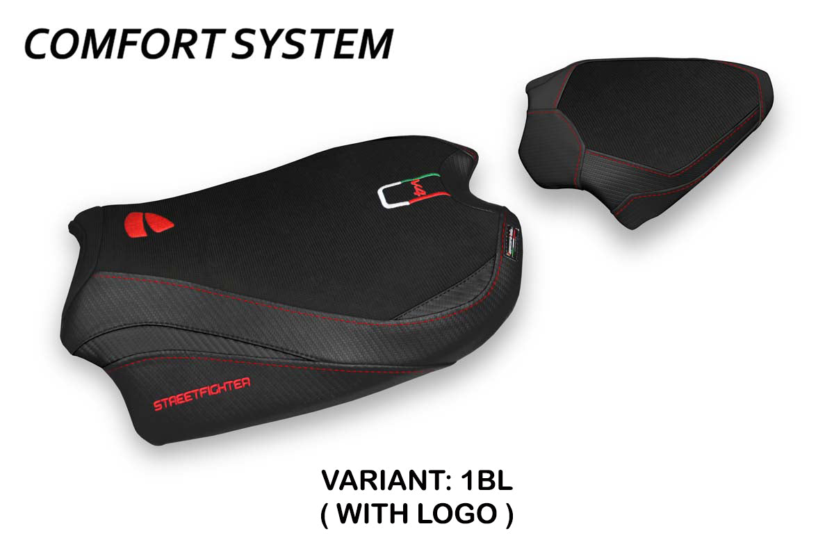 Ducati Streetfighter V4 2020-2024 Seat Cover Tappezzeria Italia Comfort in Black