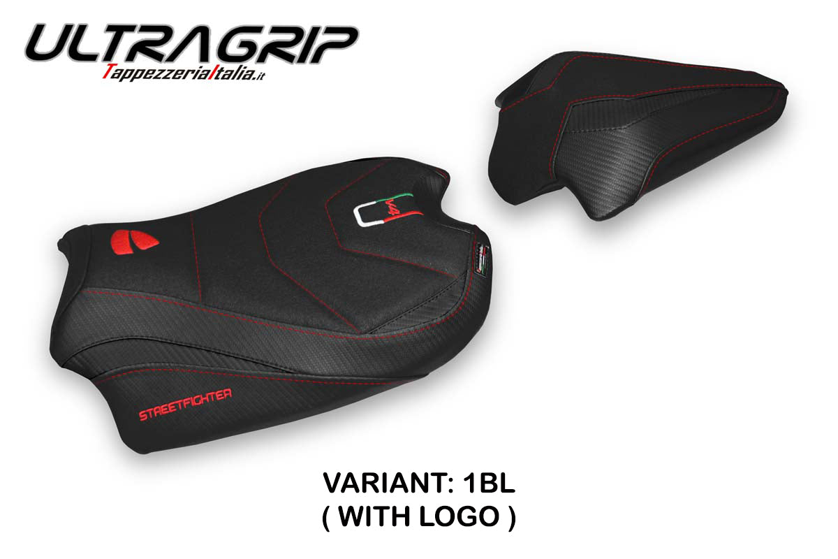 Ducati Streetfighter V4 2020-2024 Seat Cover Tappezzeria Italia Ultragrip in Black
