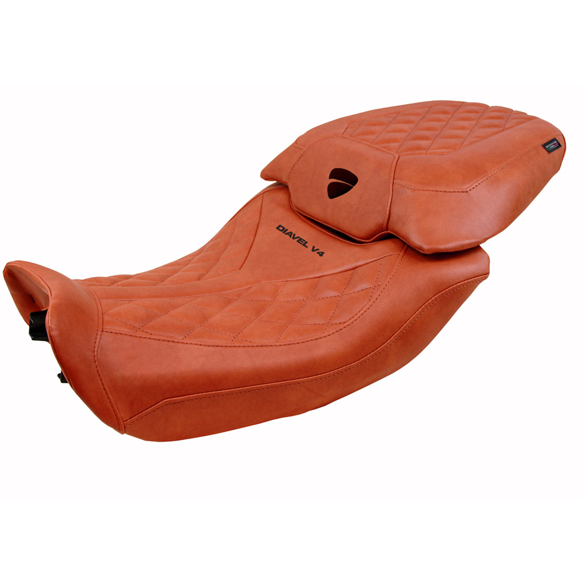 Ducati Diavel V4 2023-2025 Seat Cover Tappezzeria Italia Comfort Classic in Leather Brick