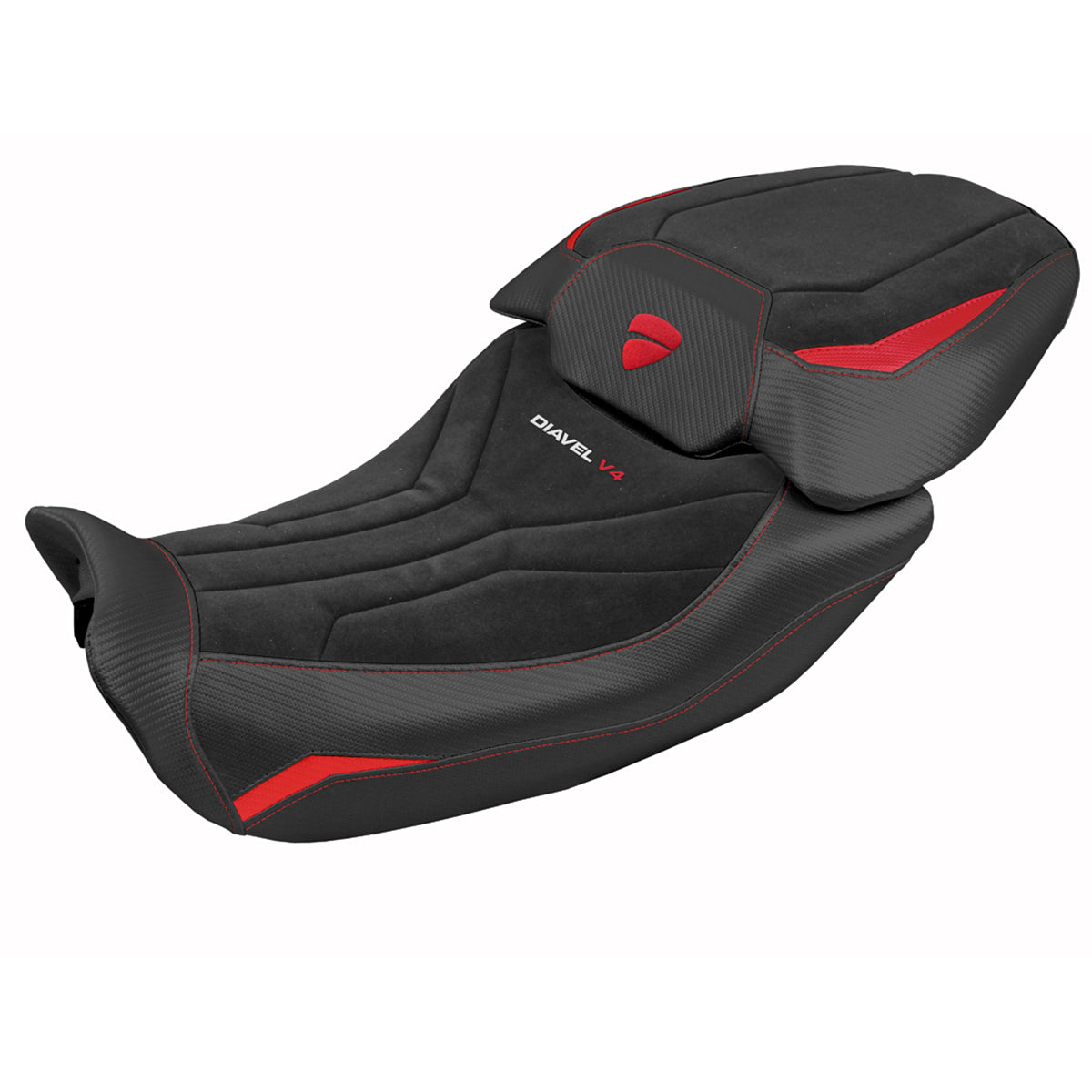 Ducati Diavel V4 2023-2025 Seat Cover Tappezzeria Italia Velvet Comfort in Diablo Black