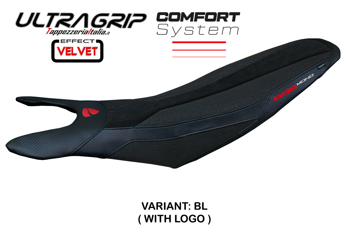 Ducati Hypermotard 698 Mono 2024-2025 Seat Cover Tappezzeria Italia Comfort in Ultragrip Black