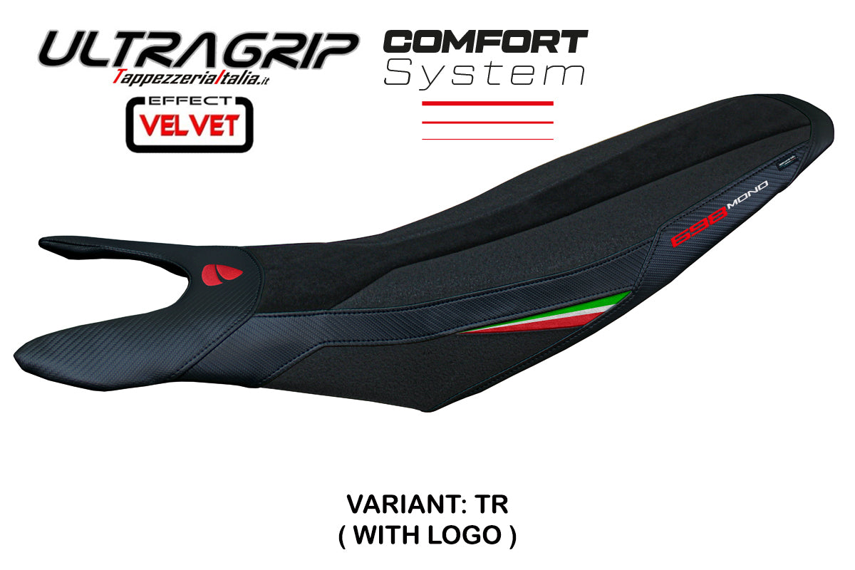 Ducati Hypermotard 698 Mono 2024-2025 Seat Cover Tappezzeria Italia Comfort Ultragrip in Italy Flag
