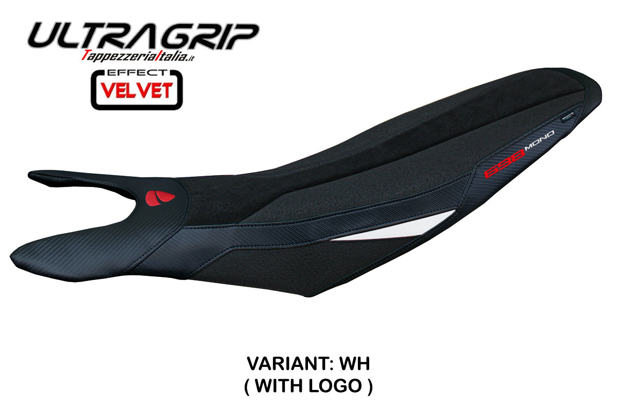 Ducati Hypermotard 698 Mono 2024-2025 Seat Cover Tappezzeria Italia Ultragrip in White