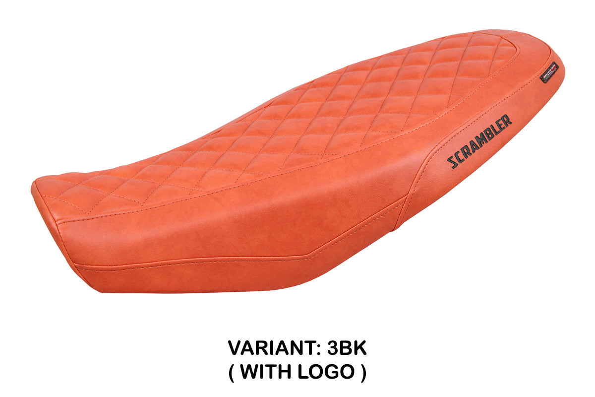 Ducati Scrambler 800 2023-2025 Seat Cover Tappezzeria Italia in Brick Leather Look Diamond