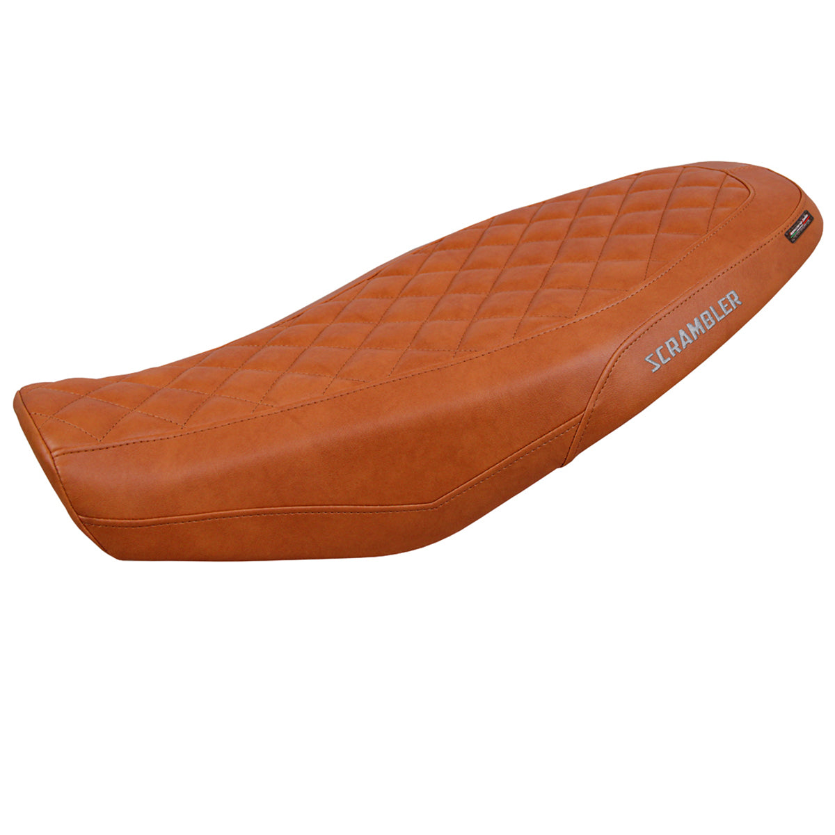 Ducati Scrambler 800 2023-2025 Seat Cover Tappezzeria Italia Comfort in Brown Leather Diamond