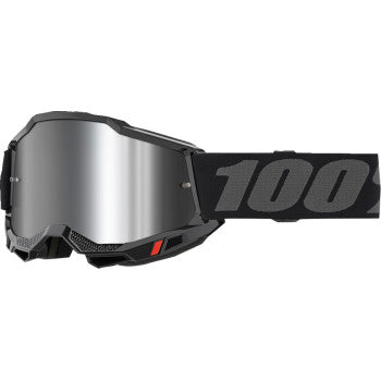 100% Accuri 2 Goggles - Black - Silver Mirror 50014-00038