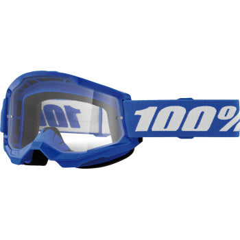 100% Strata 2 Junior Goggles - Blue - Clear 50031-00008