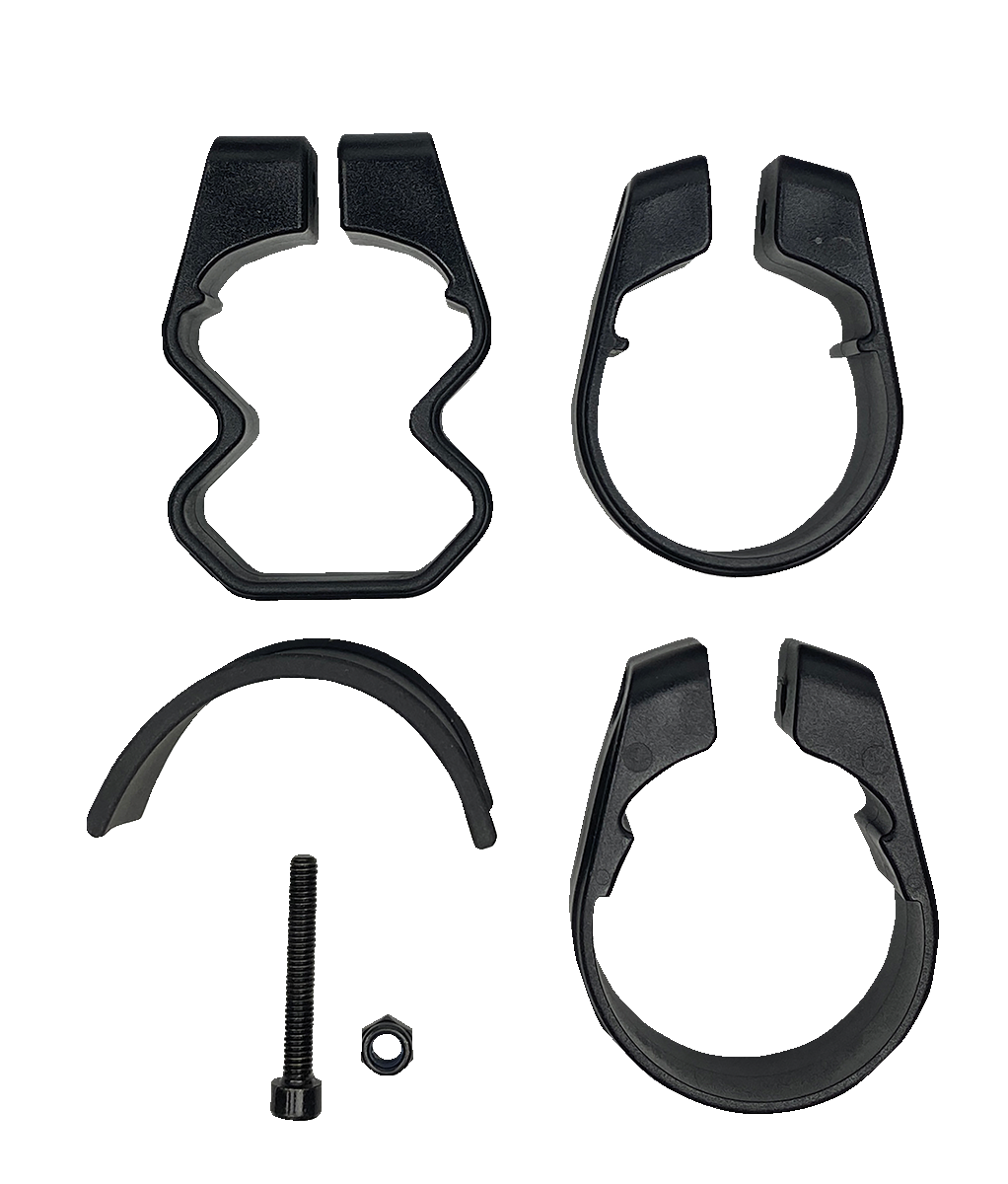 Espejo MOOSE UTILITY - Vista lateral - Octágono - Negro MUTVMIR-ES2-CCS