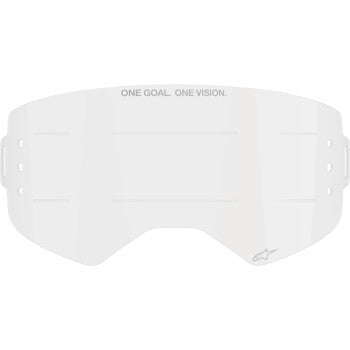 ALPINESTARS Goggles Supertech Lens - Roll-Off - Wide Vision - Clear 9100625-016