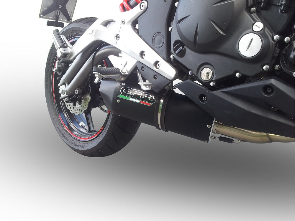 Kawasaki ER6F 2012-2016 USA Exhaust GPR Full System Furore Nero
