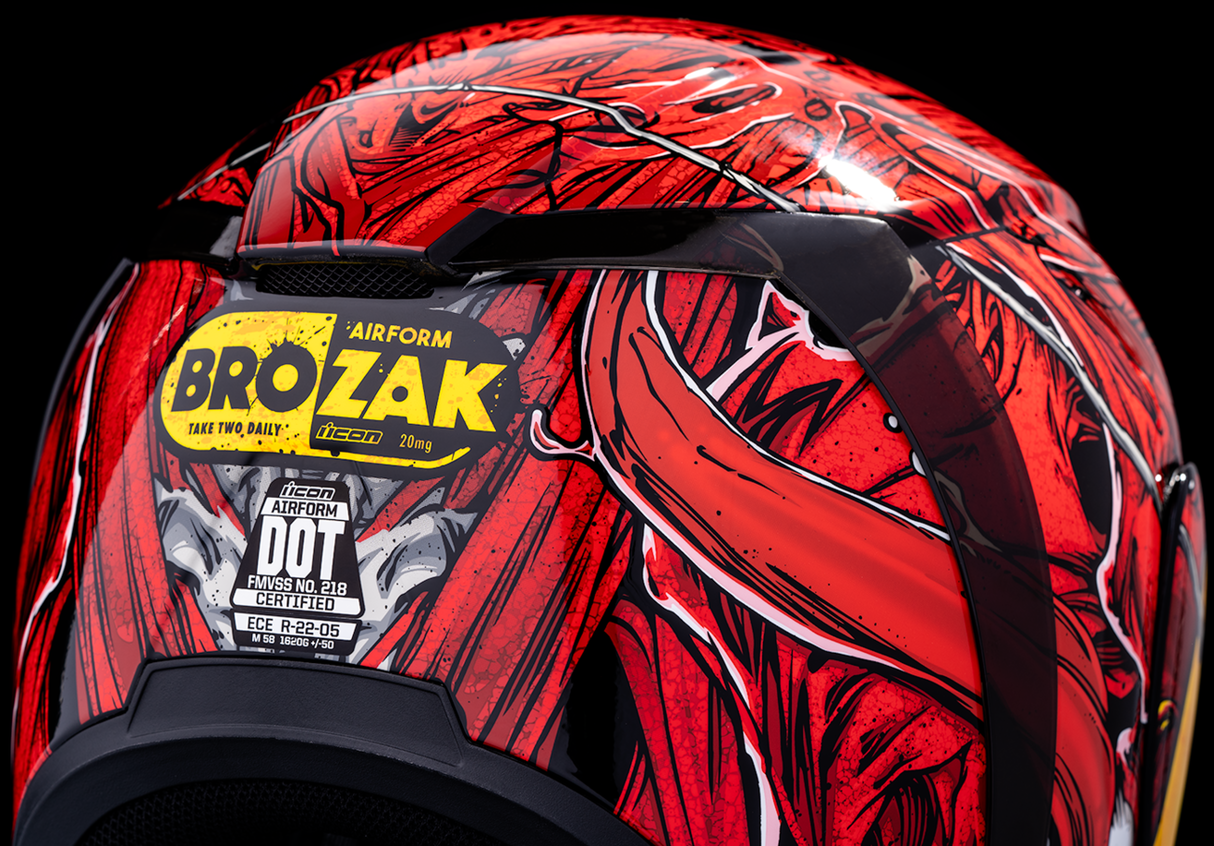 Casco ICON Airform™ - MIPS® - Brozak - Rojo - Pequeño 0101-14938