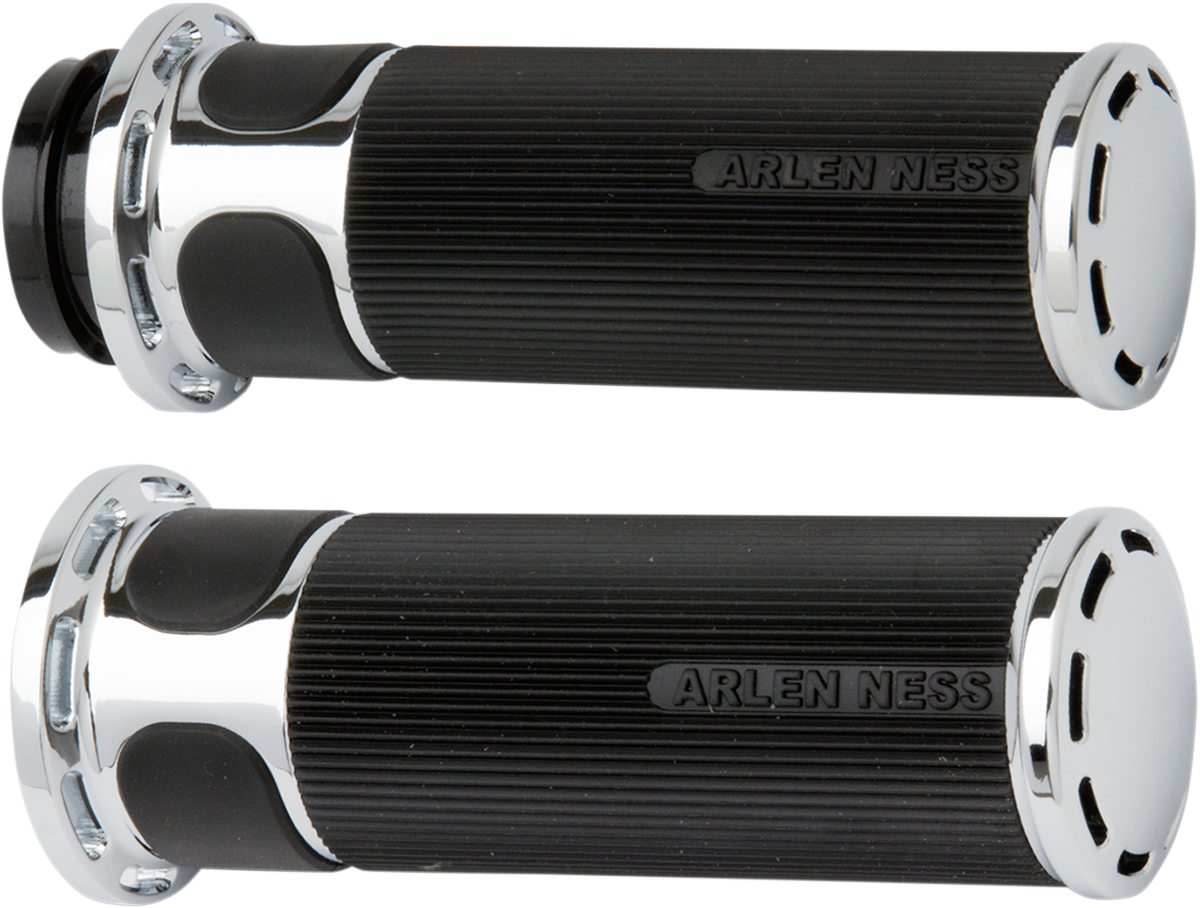 ARLEN NESS Grips - Slot Track - TBW - Chrome 07-302