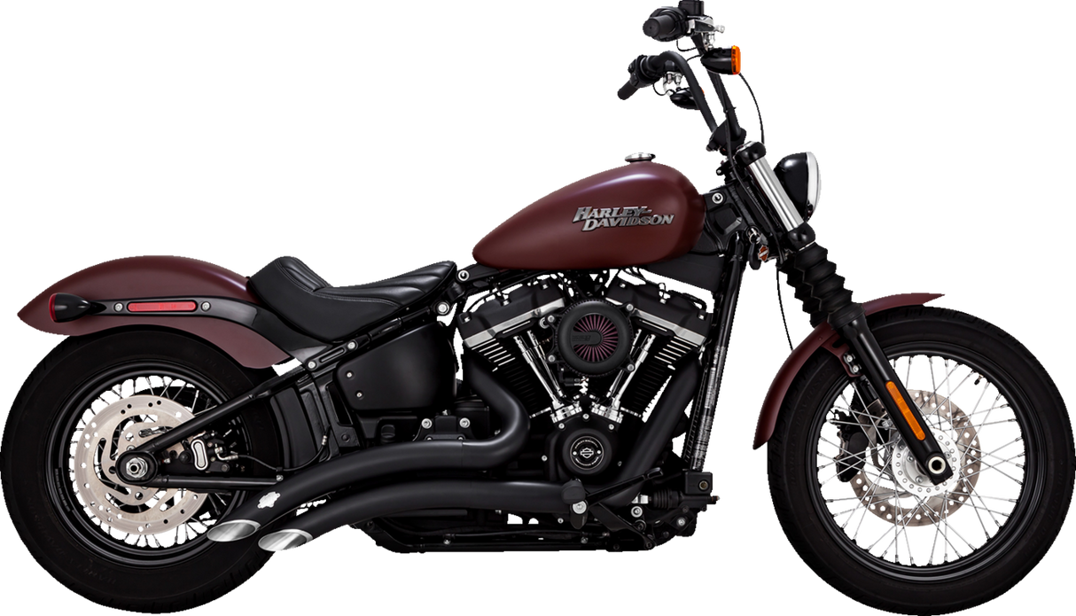 VANCE & HINES Exhaust for Harley Davidson Softail 2018-2024 Black Big Radius 46377