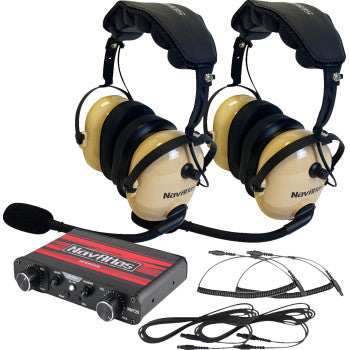 NAVATLAS Intercom/Headset Kit - 2-Seat - Beige NIO232PK