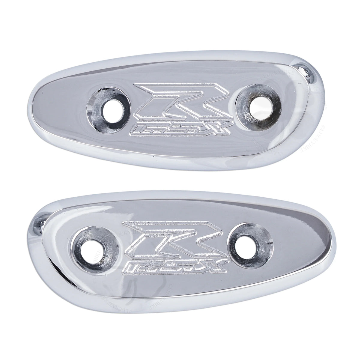 Suzuki GSXR 600 750 1000 2001-2005 Chrome Mirror Block Offs