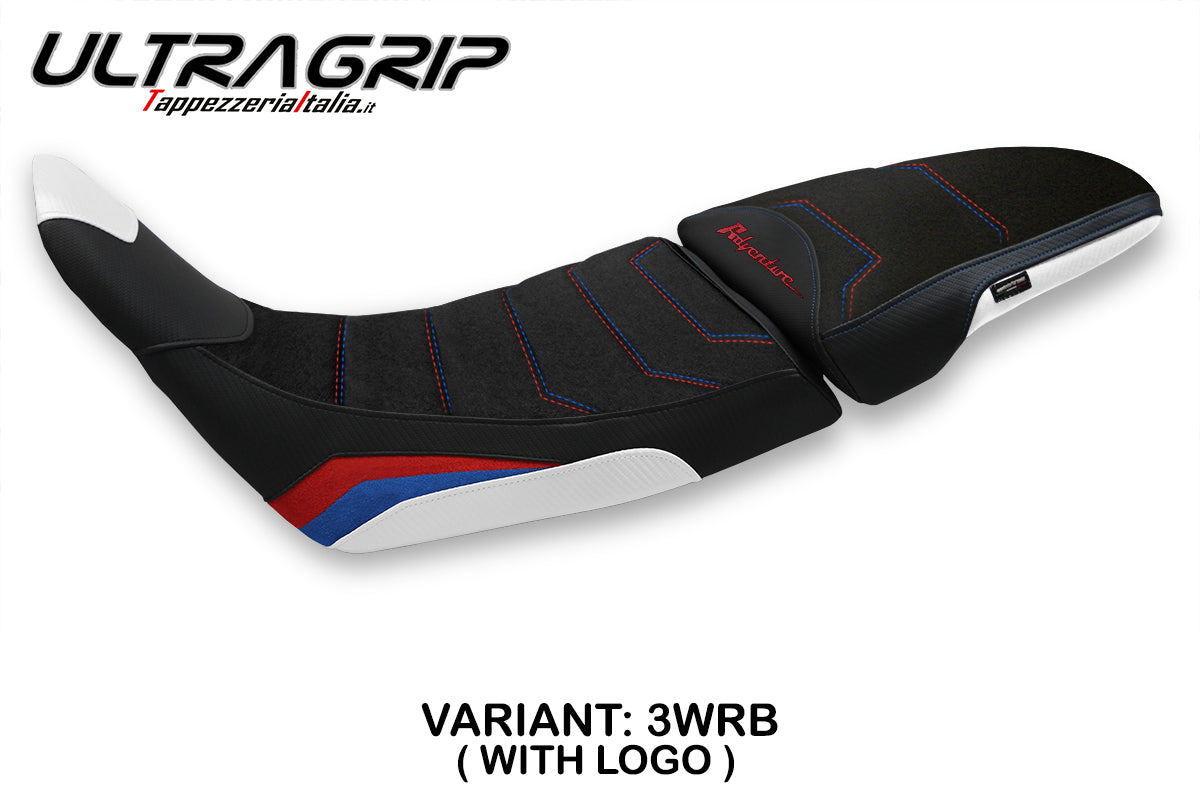 Honda Africa Twin ADV Sport 2020-2024 Seat Cover Tappezzeria Italia Ultragrip in White and Red