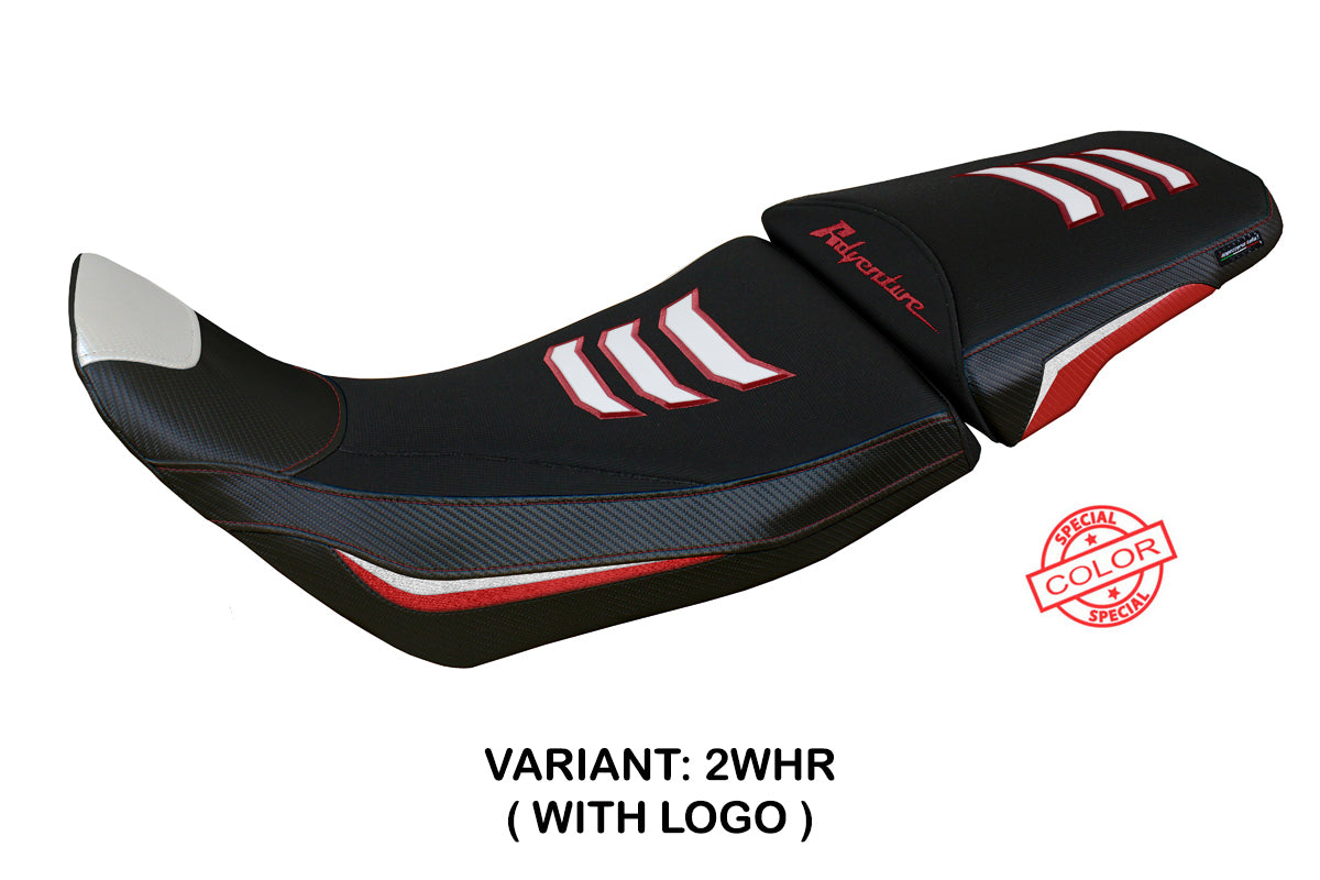 Honda Africa Twin 1100 ADV Sport 2020-2024 Seat Cover Tappezzeria Italia in White and Red SE