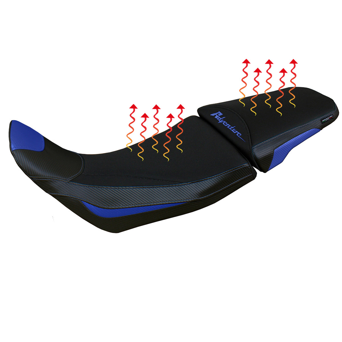 Honda Africa Twin 1100 2020-2024 Comfort Heated Seat Cover Tappezzeria Italia in Blue