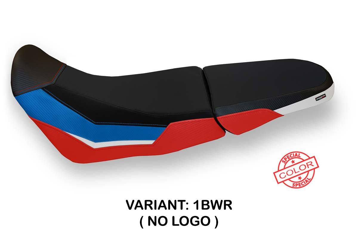 Honda Africa Twin 1000 Adventure 2018-2019 Seat Cover Tappezzeria Italia in Blue, White and Red