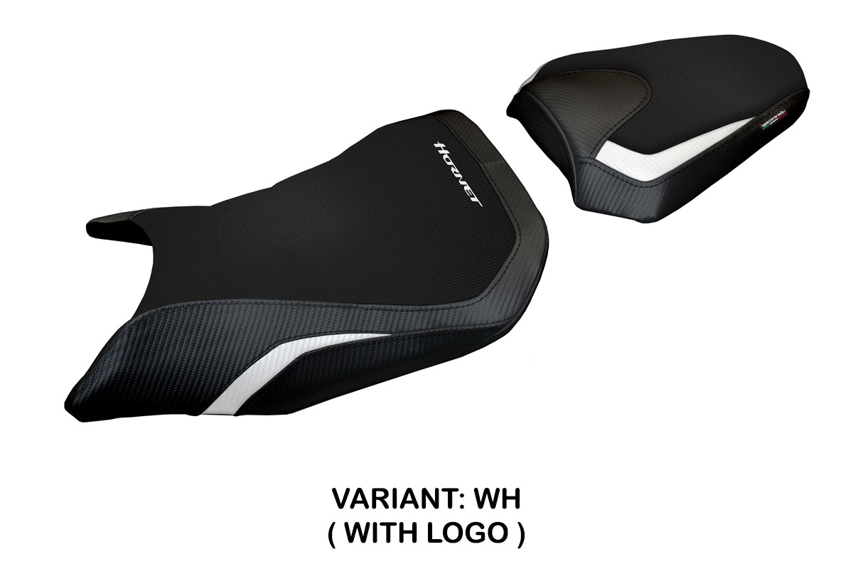 Honda CB500 Hornet 2024-2025 Seat Cover Tappezzeria Italia White and Black
