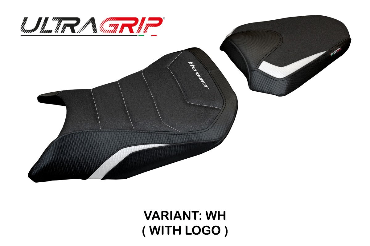 Honda CB 500 Hornet 2024-2025 Seat Cover Tappezzeria Ultragrip White Black
