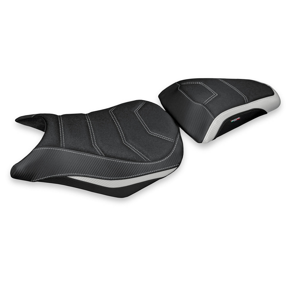 Honda CB500F 2012-2015 Seat Cover Tappezzeria Italia Ultragrip in Silver and Black