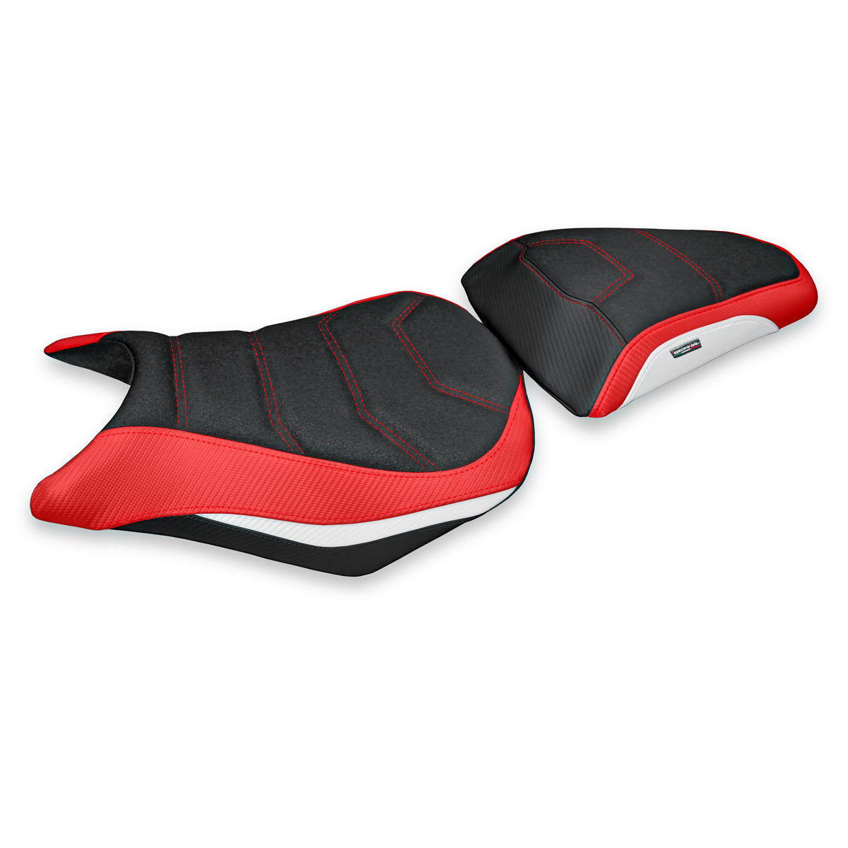 Honda CB500F 2012-2015 Seat Cover Tappezzeria Italia Ultragrip in Red and White