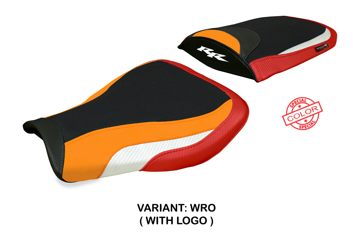 Honda CBR 600 RR 2007-2022 2023 2024 Seat Cover Tappezzeria White Red Orange