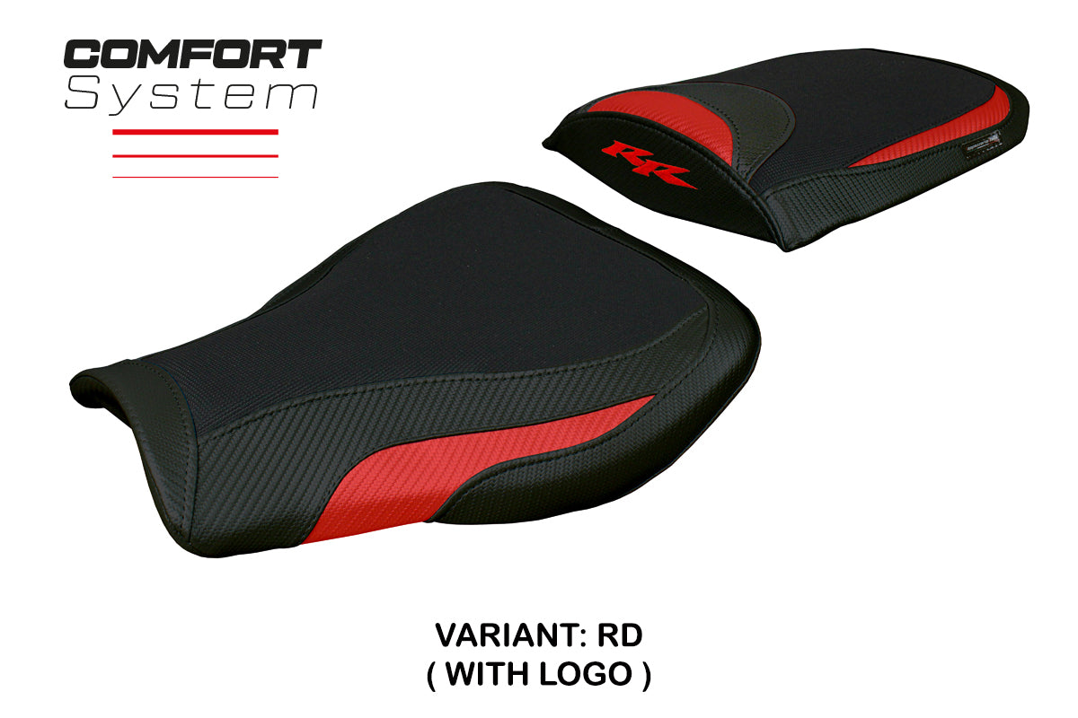 Honda CBR 600 RR 2007-2022 2023 2024 Seat Cover Tappezzeria Comfort Red Black