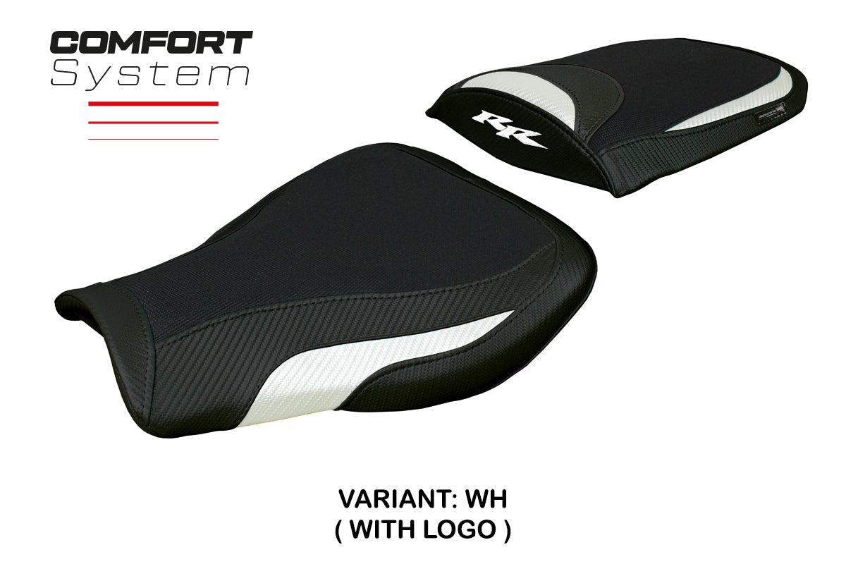 Honda CBR 600 RR 2007-2022 2023 2024 Seat Cover Tappezzeria Comfort White Black