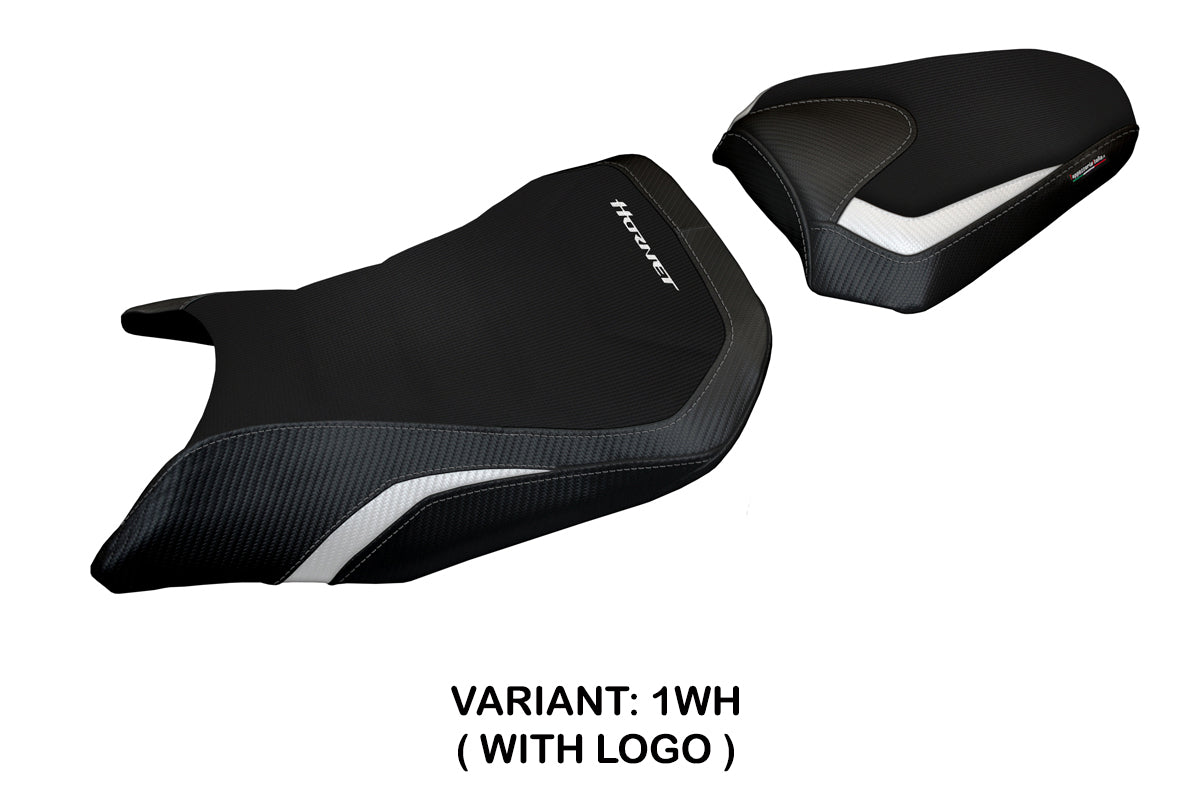 Honda CB750 Hornet 2023-2025 Seat Cover Tappezzeria Italia in White and Black