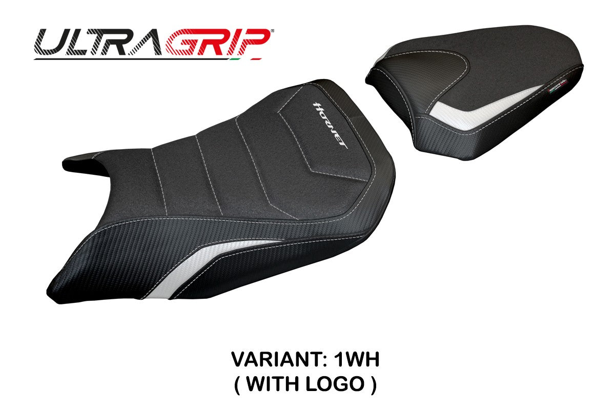Honda CB 750 Hornet 2023-2025 Seat Cover Tappezzeria Ultragrip White Black