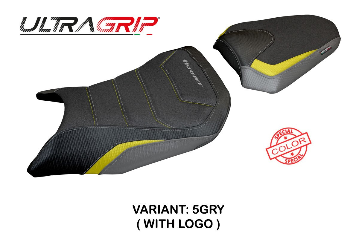 Honda CB 750 Hornet 2023-2025 Seat Cover Tappezzeria Ultragrip Grey Yellow Black