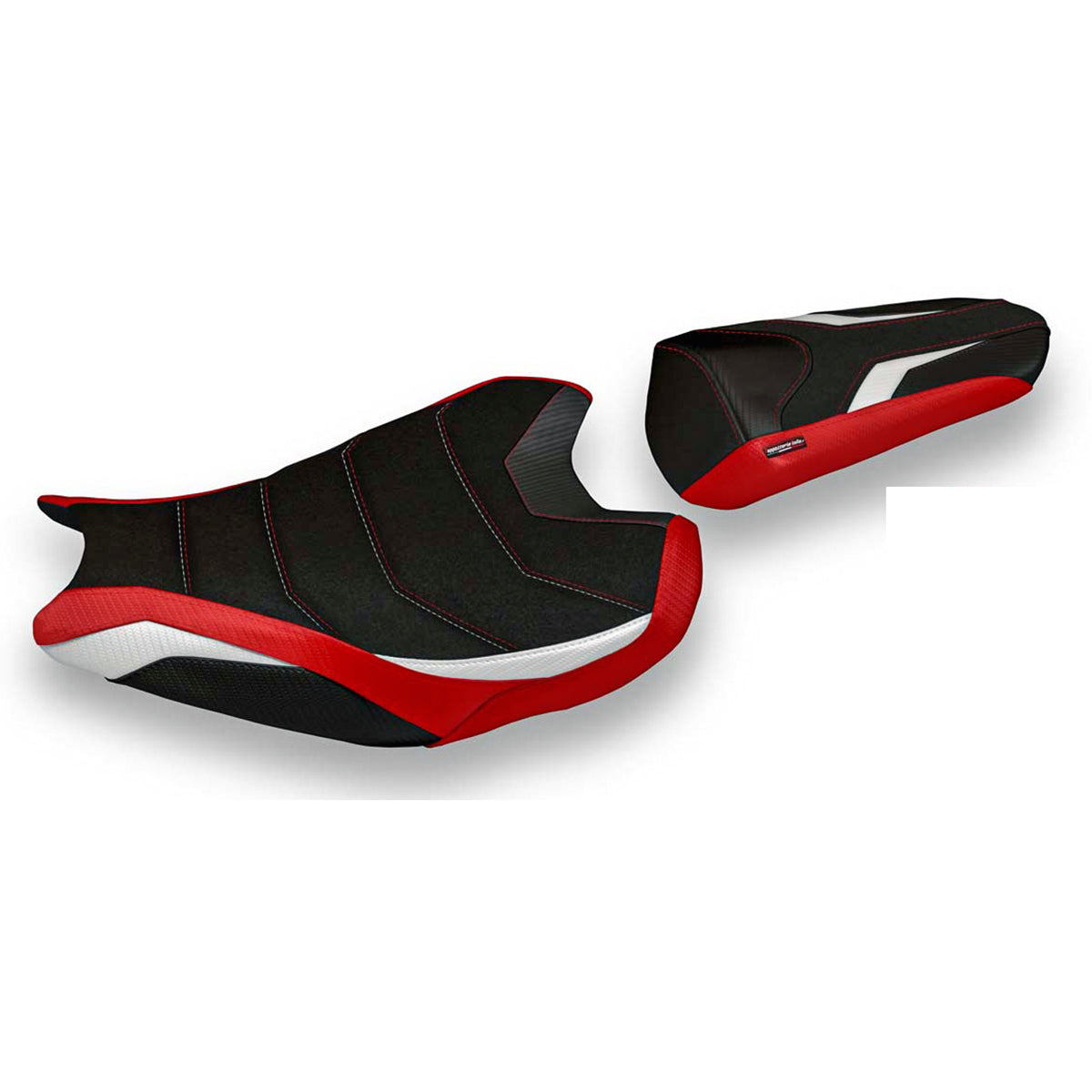 Honda CBR1000RR 2017-2024 Seat Cover Tappezzeria Italia Ultragrip in Red and White