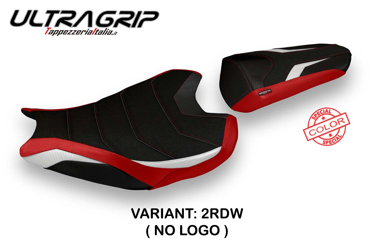 Honda CBR1000RR 2017-2024 Seat Cover Tappezzeria Italia Ultragrip in Red and White